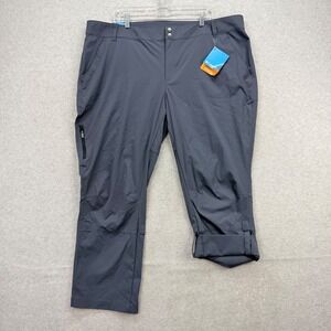 Columbia Saturday Trail Pant Womens 22W Short Grey Omni-Shield AW8761-419